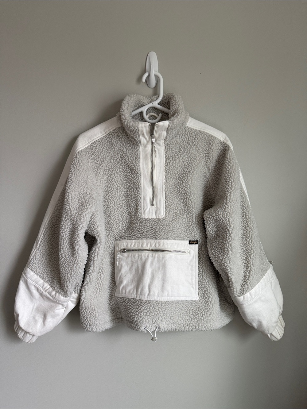 Wrangler Sherpa and Denim Pullover Jacket